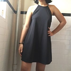 Black halter dress